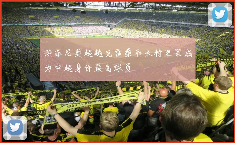 热菲尼奥超越克雷桑和米特里策成为中超身价最高球员